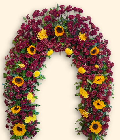 Custom Ganesha Divine Backdrop Floral Arch