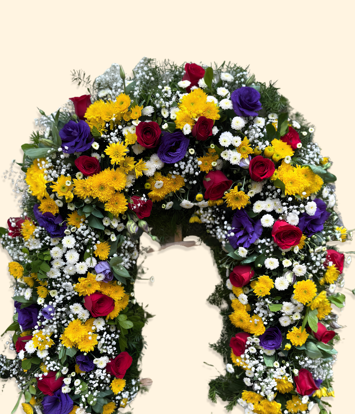 Custom Ganesha Divine Backdrop Floral Arch